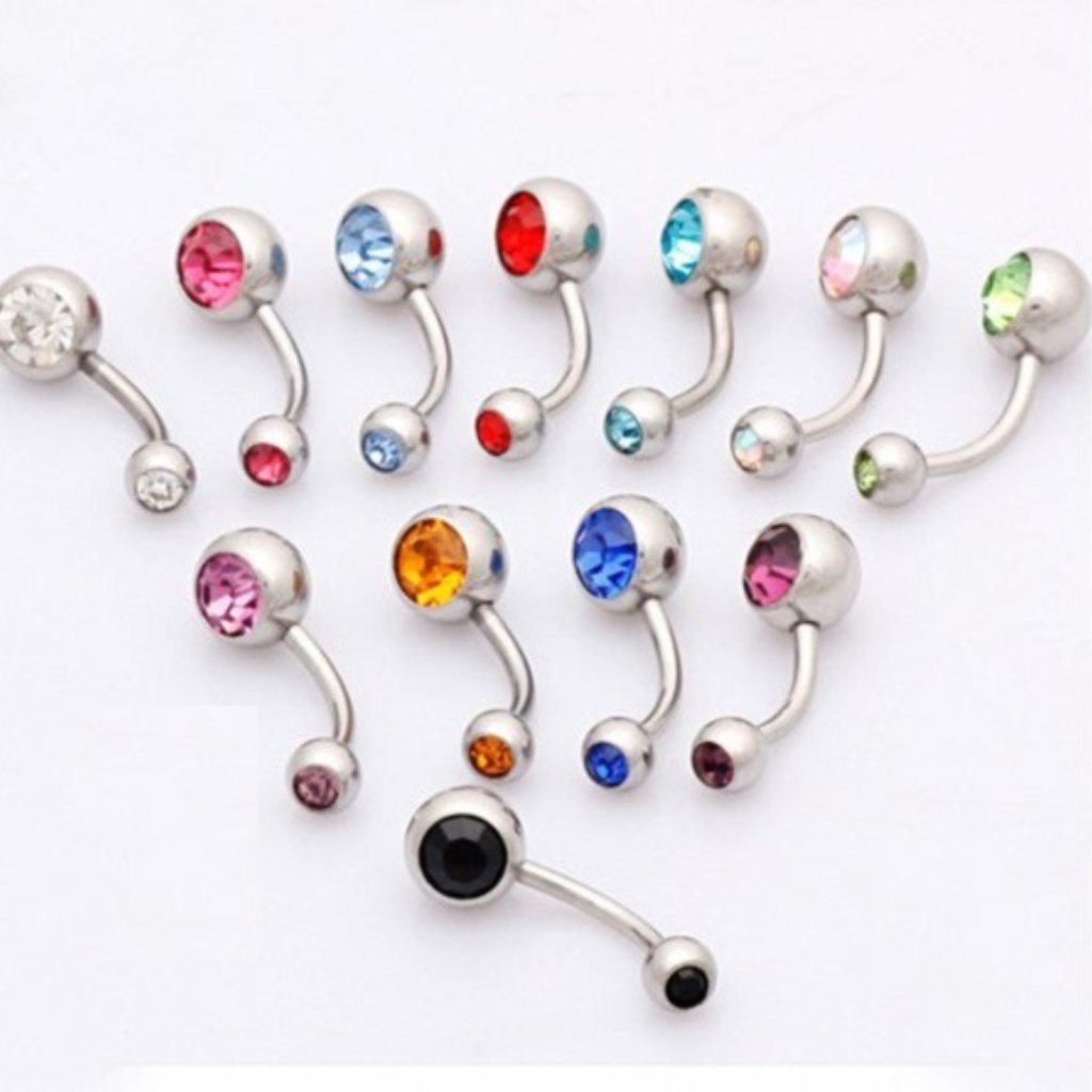 Navel Piercings ~ 10 X Birthstone ~ Mix Or Match ~ Bundle